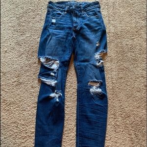 American Eagle Ripped Front and Side Jeans